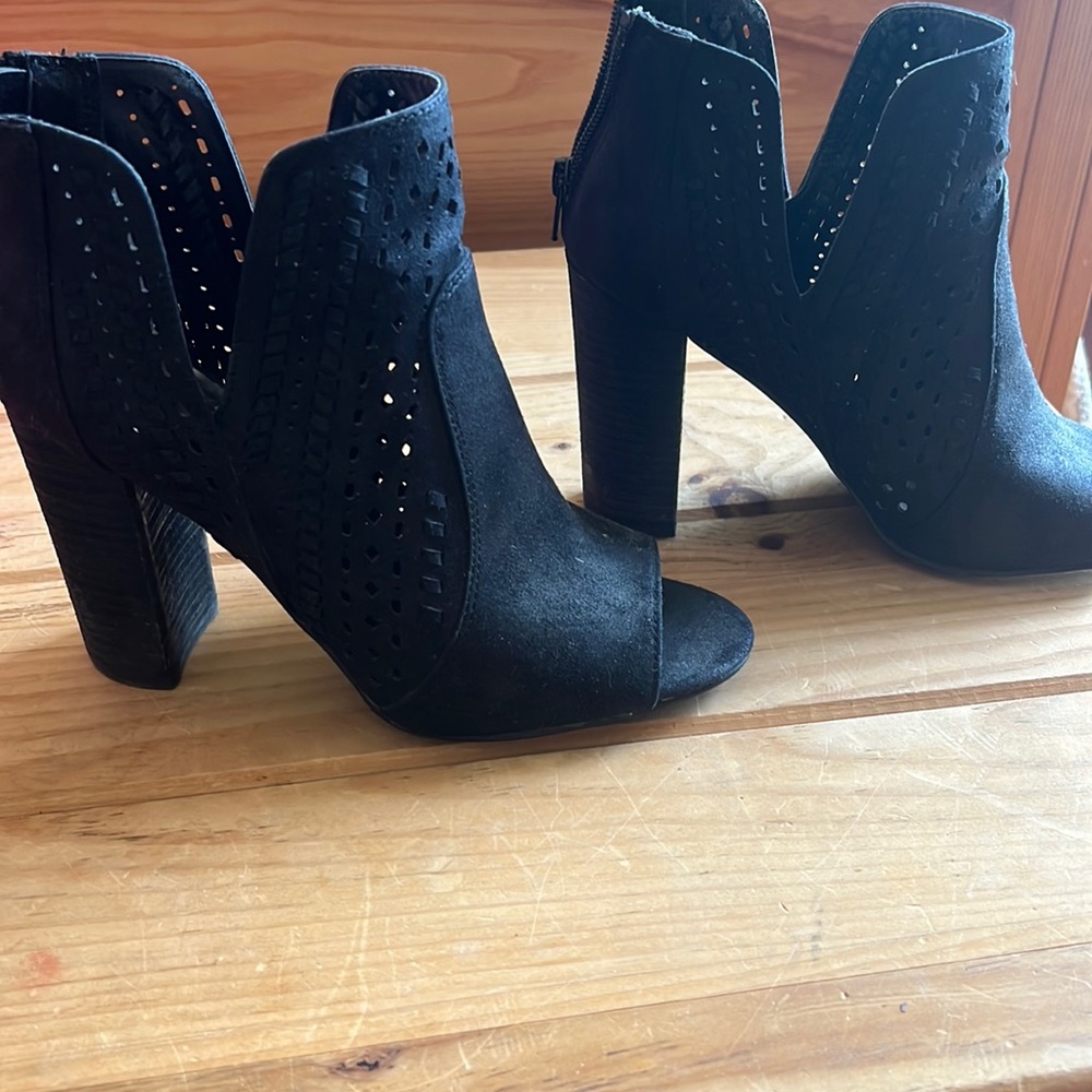 Carlos Santana open toed booties
